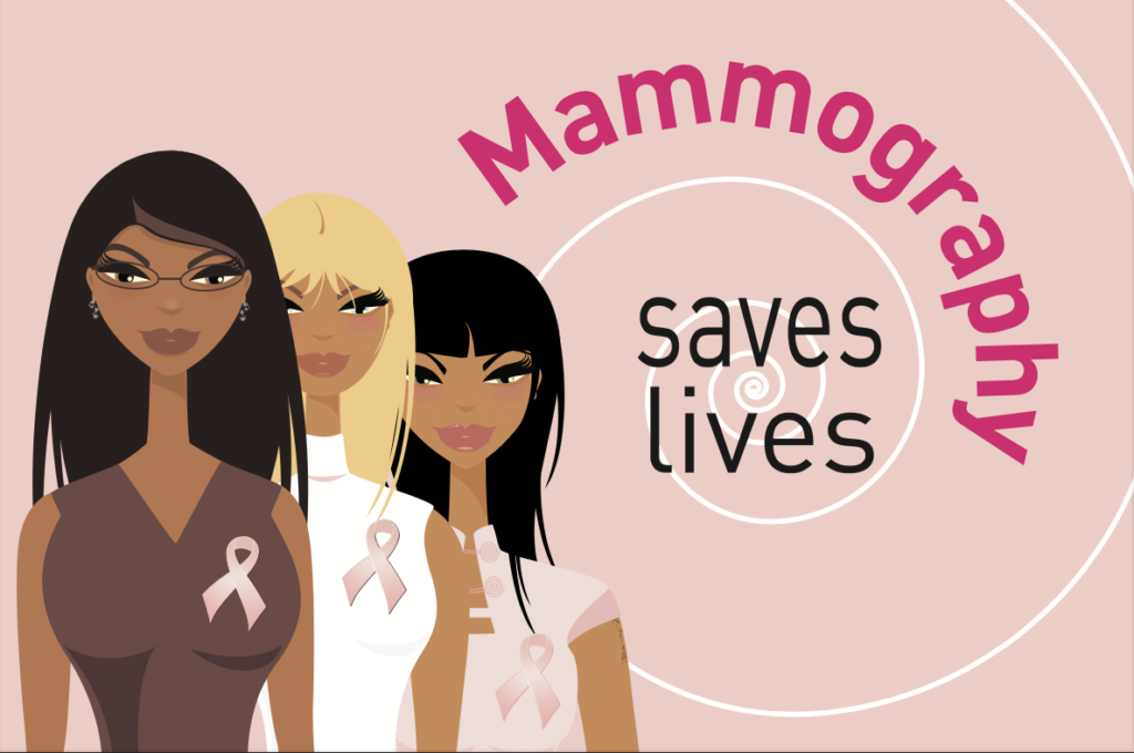 mammography saves lives graphic