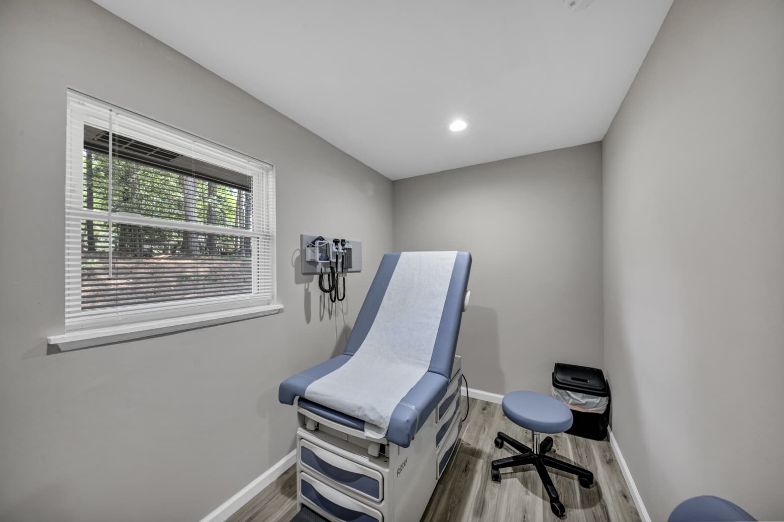 Clean and modern exam room where patients see a primary care doctor near me in Austell, GA